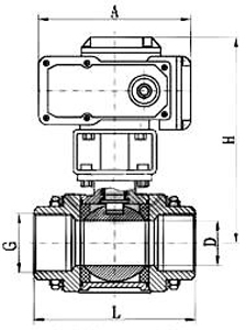 Q911F電動不銹鋼絲扣球閥(圖1)